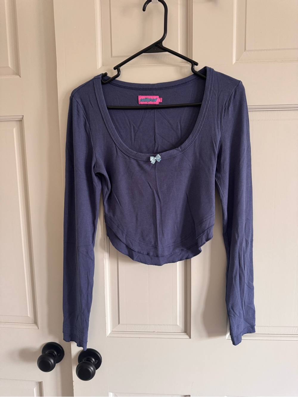 VGUC edikted blue ribbed crop M